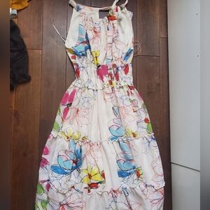 Bleecker 126 Long Dress Floral Multicolor Summer Dress Size 10 Womens Stunning